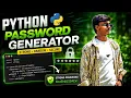Python Password Generator Generate Strong Random Password Using Python Python Project