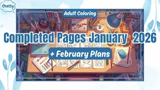 Completed Coloring Pages for January 2026 Adult Coloring Finished Coloring Pages