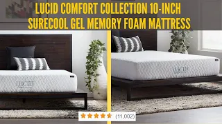 LUCID Comfort Collection 10-inch SureCool Gel Memory Foam Mattress