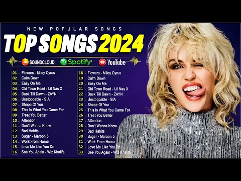 Download MP3 Miley Cyrus, Rihanna, Taylor Swift, Selena Gomez, Ed Sheeran, The Weeknd, Adele, Sia💥💥Top Hits 2024