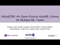 AUTOML23 AlphaD3M An Open-Source AutoML Library for Multiple ML Tasks Teaser