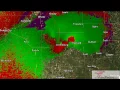 2007 Greensburg Kansas Tornado Doppler Radar Time Lapse Velocities