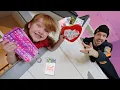 Download Lagu ADLEY Valentines SURPRiSES for YOU ❤️ Delivery from Delivery Dad! my morning routine and heart merch