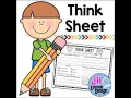 How to use a think sheet or organizer Helps improve test grades with reading tests enjoy