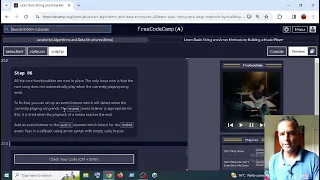 Learn Basic String and Array Methods by Building a Music Player step 86 freecodecamp 2024