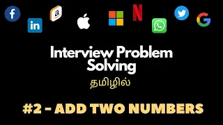 Leetcode Problem Solving - Add Two Numbers Tamil