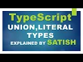learn TypeScript What is UNION Type In TypeScript What is Literal Type In TypeScript