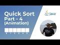 Quick Sort Algorithm in Java - Part 4 Animation Conceptual Overview Sorting Algorithms