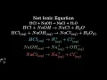Net Ionic Equation for HCl NaOH Updated for 2025
