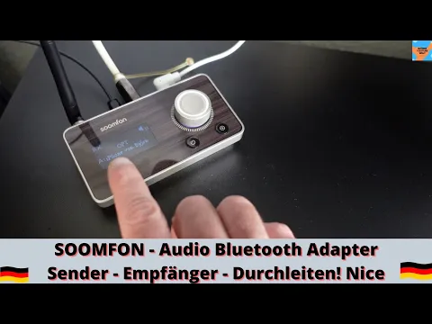 Download MP3 Soomfon 3 in 1 Bluetooth 5.2 Audio Adapter mit Display -  Toslink - Bypass - Studio - Audioadapter