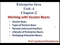 Enterprise Java Unit 4 Chapter 2 Session Beans