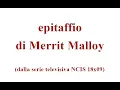Epitaffio di Merrit Malloy