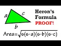 Heron s Formula Proof the area of a triangle when you know all three sides