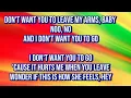 Cecile - (I love you) When you're gone /lyrics