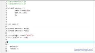 54 C Programming Language Tutorials for Beginners Structure Pointers with Example