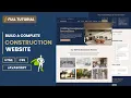 How To Make A Responsive Construction Website Using HTML CSS JavaScript