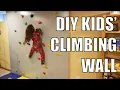 Easy DIY Indoor Kids Climbing Wall