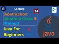 Lecture 24 Abstraction In java In Urdu Hindi java Programming The Kacs