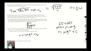 Ap Physics C Mechanics 2023 FRQ Set 1 Question 3