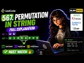 LeetCode 567 Permutation in String Sliding Window Explained Interview Question Java Detailed
