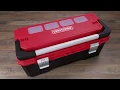 CRAFTSMAN 26-in Red Plastic Lockable Tool Box