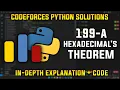 199A Hexadecimal s theorem Codeforces Python Solutions Explanation Walkthrough