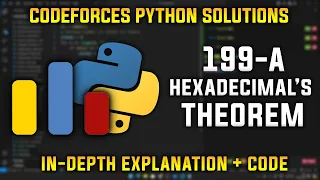 199A Hexadecimal s theorem Codeforces Python Solutions Explanation Walkthrough