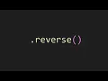 Array reverse In JS