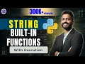 Lec-19 Python String Built-in Functions Python for Beginners