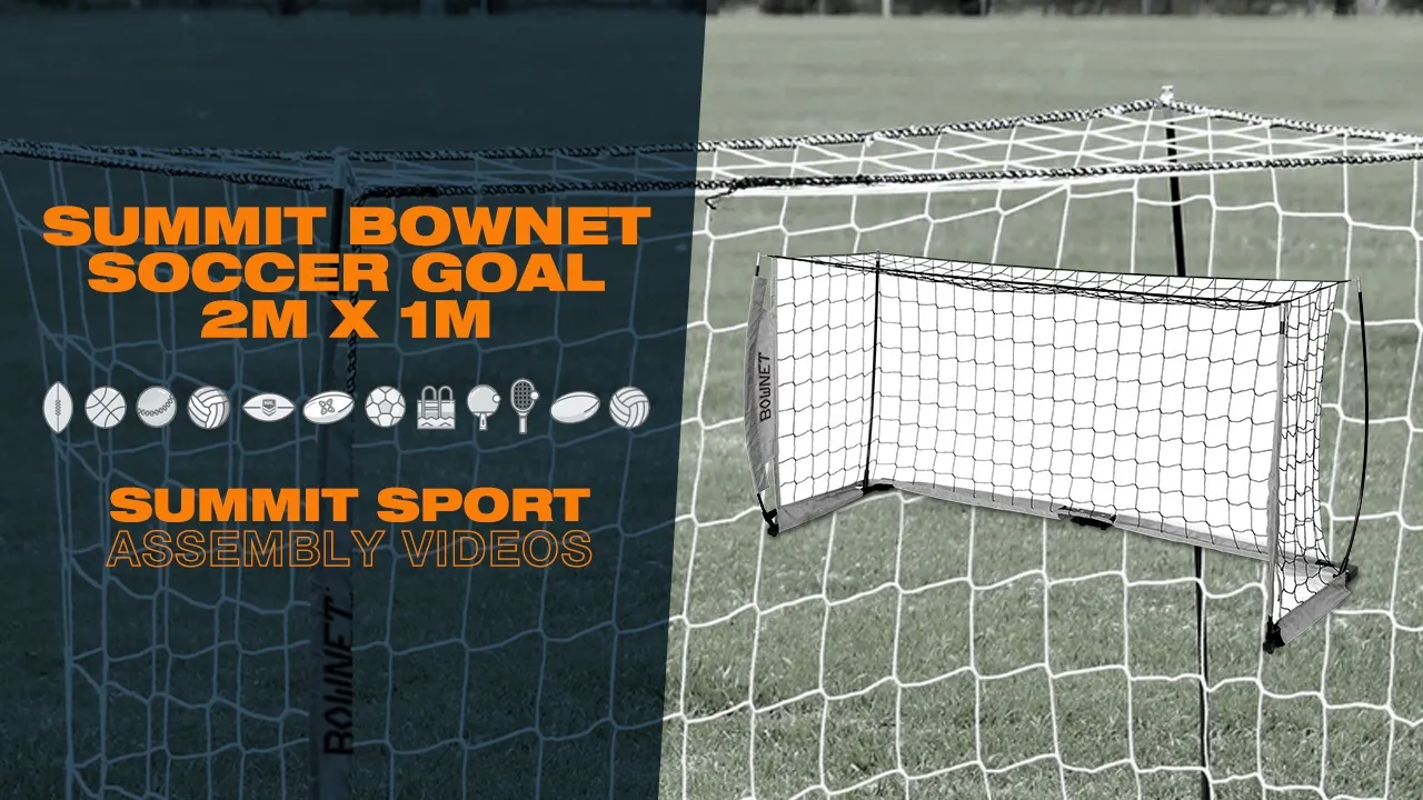 SUMMIT Bownet Football Australia Soccer Goal 2m x 1m