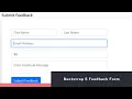 Feedback Form Using Bootstrap 5 Submit Feed Form Using PHP Responsive Feedback page in 2021