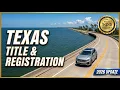 Texas Title Registration Guide 2026 Form 130 U Fees Insurance Inspections Plates