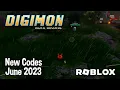 Roblox Digimon Digital Monster New Codes June 2023
