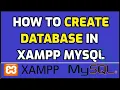 How to create database in XAMPP MySQL MariaDB 2020