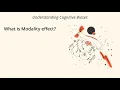 What is Modality Effect Definition and Example - Understanding Cognitive Biases