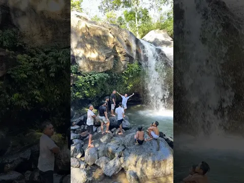 Ditdim team renang di curug!! Waw segerr😍😍