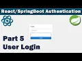Authentication Part 5 - User Login WorkFlow