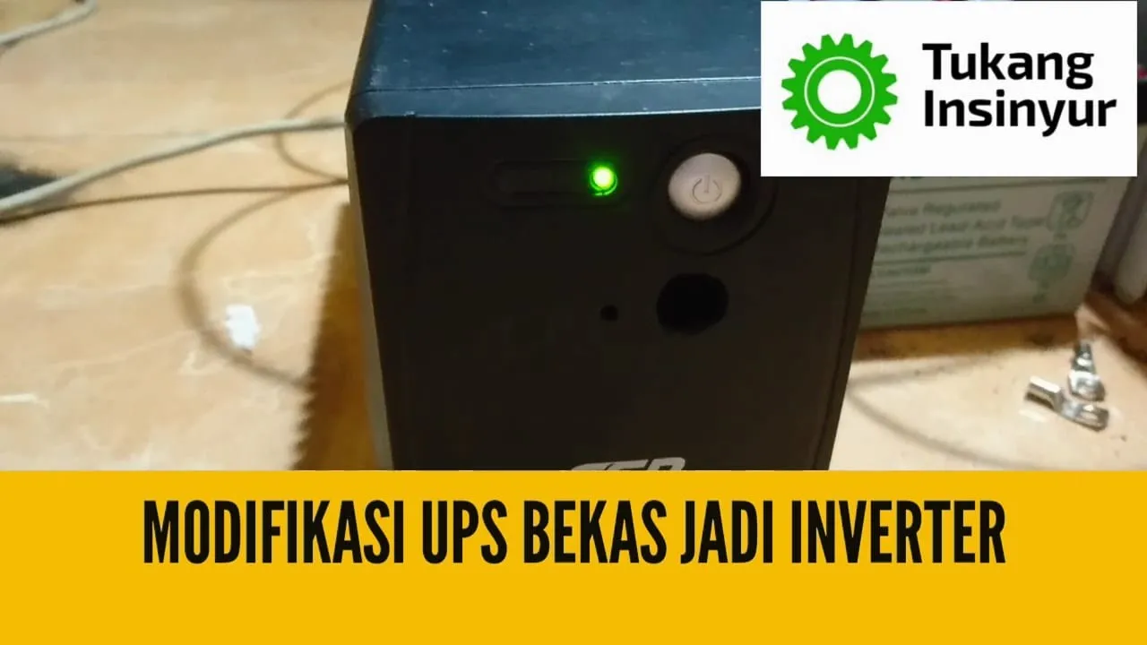 Ganti baterai UPS dengan aki mobil, kurang dari 5 menit!