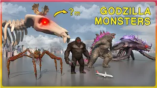 how big are monsterverse titans size comparison 3d new hidden monsters u0026 titan x vs godzilla
