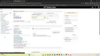 New myUCF Dashboard - Searching for Classes