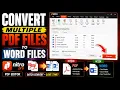 How to Batch Convert Multiple PDF Files to Word Documents at Once Using Nitro Pro PDF Editor