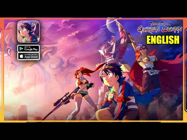Tengen Toppa Gurren Lagann Gameplay (Android, iOS) - ENGLISH
