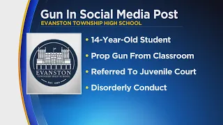 14-year-old Evanston Township student arrested over gun in social media