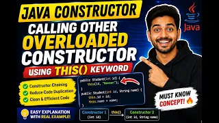 268 Constructor calling other overloaded constructors using this keyword in Java Selenium Java 2026