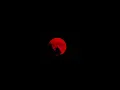 Crimson Full Moon Rises Into Smoky California Sky
