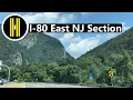 I-80 East Scenic Drive 4K - New Jersey Section