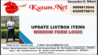 UPDATE LISTBOX ITEMS WEB API BOOTSTRAP C TUTORIAL JAVASCRIPT ASP NET C TUTORIAL