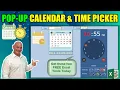Free Excel Pop-Up Calendar and Time Picker