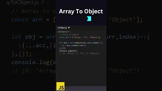 Convert Array To JSON Object