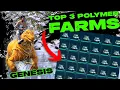 Top 3 POLYMER Farms on GENESIS How to Farm 1000 s of Organic Polymer